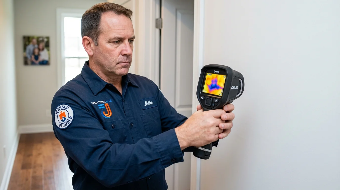 Thermal imaging leak detection by Johns Plumbing LLC in Trempealeau